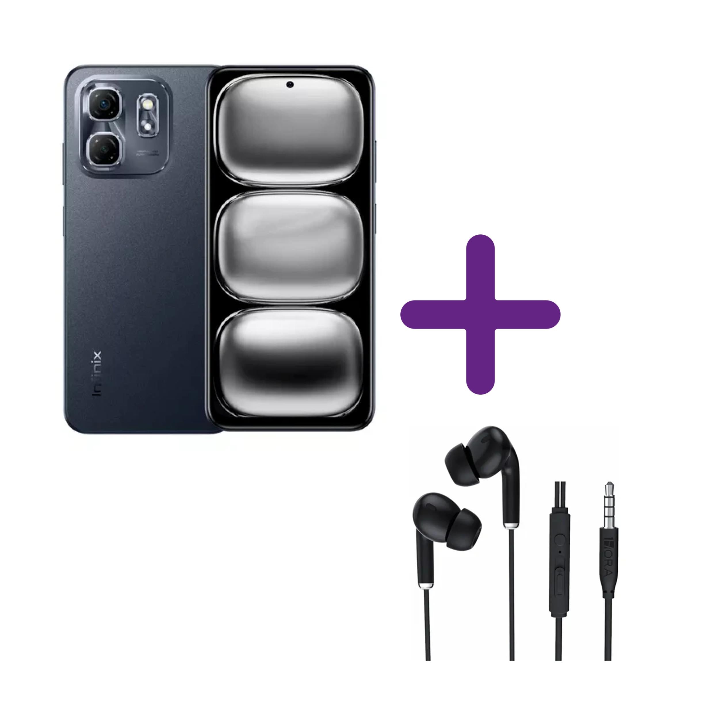 INFINIX HOT 50i 256GB + 4GB + Audífonos alámbricos 1hora